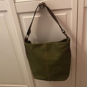 Green Shoulder Bag with One Strap